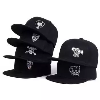 6 стилей модной вышитой мужской шляпы регулируемые хлопковые рыболовные бейсболки уличные панк-шляпы хип-хоп кепки