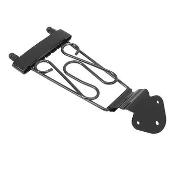 6 String Trapeze Tailpiece with Screws Height Adjustment Open Frame Bridge Tailpiece for Archtop чёрный