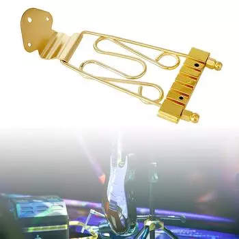 6-струнная электрическая бас-гитара сменные детали аксессуары гитара трапеция струнодержатель бридж, гитара струнодержатель трапеция набор