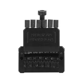 6-струнная электрогитара Tremolo Tailpiece Bridge System для безголовой гитары, черная часть