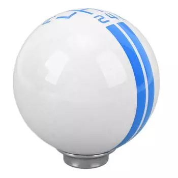 6-ступенчатая гоночная ручка переключения передач для Shelby GT500, круглая ручка переключения передач с 3 адаптерами для синий/белый