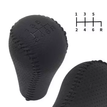 6-ступенчатая кожаная ручка переключения передач, автомобильная ручка переключения передач, сменная головка переключения передач, модифицированная головка переключения передач для Nissan, Navara D40, Frontier CHINA