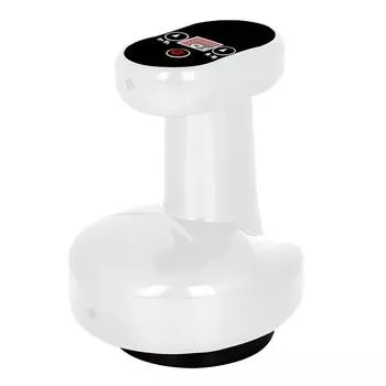 6-ступенчатый электрический баночный массажный скребковый массажер для тела, тонкий прибор белый