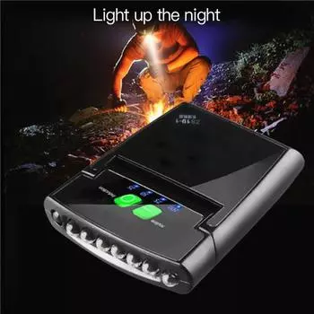 6 светодиодных налобных фонарей USB перезаряжаемый датчик крышка зажим для шляпы лампа водонепроницаемый Ip6 фара фонарь регулируемый встроенный аккумулятор Black