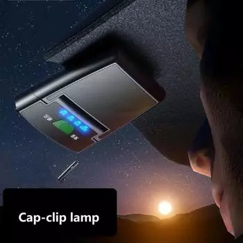 6 светодиодный перезаряжаемый налобный фонарь с клипсой для кепки, сенсорный фонарик для кемпинга