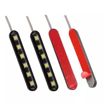 6 светодиодов Полицейские огни Стробоскопы Мигалка Автоматическая вспышка Стробоскопический свет Аварийный предупреждающий свет Парковочный сигнальный свет white light синий