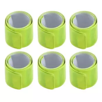 6 Светоотражающих браслетов на кнопках, обеспечивающих безопасность для бегунов, детей и велосипедистов