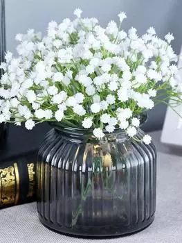 6 Связок Искусственного Дыхания Ребенка Цветок Гипсофила Белый для Свадьбы Домашняя Вечеринка Садовый Декор белый