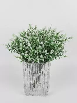 6 связок искусственных зеленых растений, искусственные цветы лаванды, для улицы, в помещении, устойчивые к ультрафиолетовому излучению, пластиковые искусственные букеты для украшения крыльца дома и сада на открытом воздухе светло-зеленый