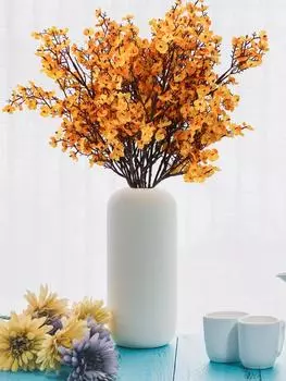 6 Связок Искусственный Цветок Гипсофила Шелковый Искусственный Гипсофила для Свадьбы Гостиная Свадебная Вечеринка Подоконник DIY Домашняя Цветочная Композиция Декор красный