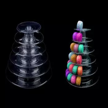 6-ти уровневая стойка для пирожных макарон, стойка для кексов, поднос для свадьбы, дня рождения