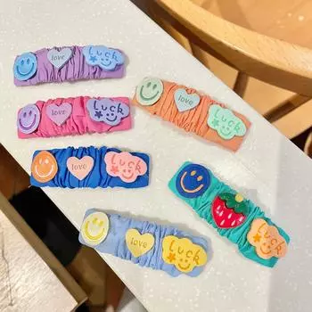 6 тканевых заколок для волос, маленьких заколок, аксессуаров для волос, открыток для волос, заколок Bb