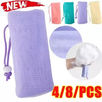 6-уровневое очищающее мыло сетчатые мешочки очищающее средство для лица сетка для мыла для тела очищающие сетки пенообразующая сетка из полиэтиленового материала Bubble Helper Wash Face