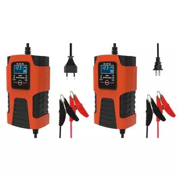 6 В 12 В 2 А интеллектуальное импульсное зарядное устройство для аккумуляторов ЖК-дисплей интеллектуальное зарядное устройство для аккумуляторов цифровое устройство для обслуживания свинцово-кислотных гелевых AGM-аккумуляторов