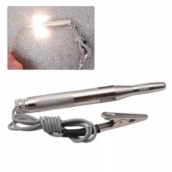 6 В-24 В длинный тестер электрической цепи в виде ручки, зажим для лампочки, инструмент для технического обслуживания автомобиля, лодки