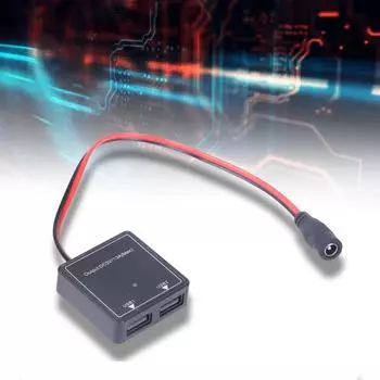 6 В-30 В DC5521 на два USB зарядных адаптера пылезащитный быстрая подача питания для телефонов и транспортных средств мотоциклов лодок Male