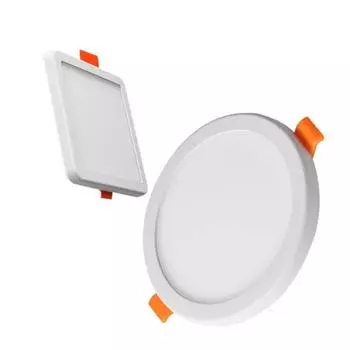 6 Вт, 8 Вт, 15 Вт, 20 Вт, светодиодная панель, встраиваемый потолочный светодиодный светильник, ультратонкое отверстие, регулируемая панель, лампа для внутреннего освещения, переменный ток 110 В, 220 В 6W&Round