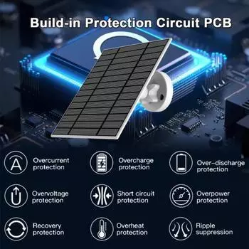 6 Вт солнечное зарядное устройство для дверного звонка Ring 5 В IP66 водонепроницаемая солнечная панель вращающаяся солнечная панель зарядное устройство