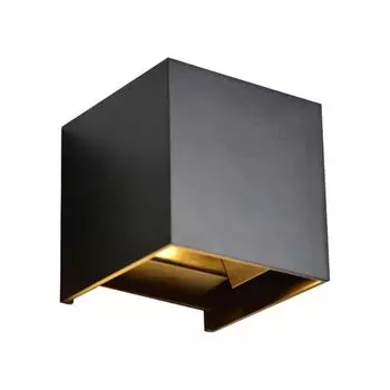 6 Вт светодиодный квадратный светильник вверх и вниз, современный настенный светильник для гостиной и спальни, регулируемый угол освещения