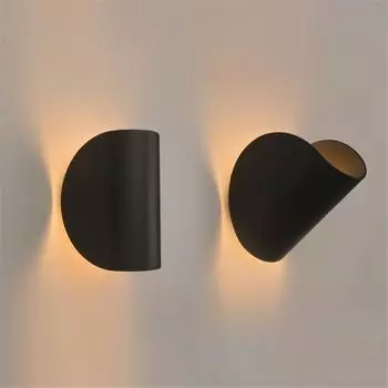 6 Вт светодиодный настенный светильник для спальни, прикроватный светильник, настенный светильник, черно-белый, для коридора, алюминиевый настенный светильник, современный светильник Warm White (2700-3500K) белый