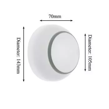 6 Вт светодиодный настенный светильник вращающиеся настенные светильники для дома спальни настенные светильники лестницы диван фоновое освещение декоративные настенные светильники AU75 Warm White (2700-3500K) чёрный