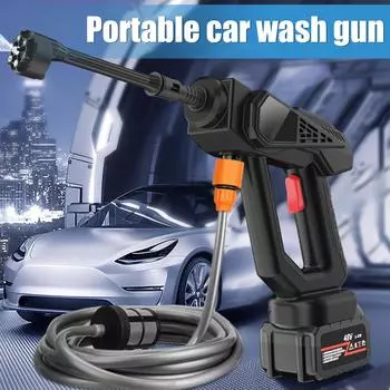6 в 1 200 бар бесщеточная мойка высокого давления беспроводной перезаряжаемый генератор пены бытовой садовый инвентарь 48 В литиевая батарея