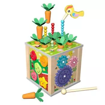 6-в-1 Baby Activity Cube Многофункциональный сортировщик форм Музыкальная игрушка Ранние развивающие игрушки для детей