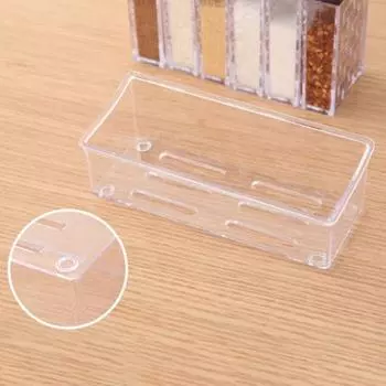 6 в 1 банка для специй, соли, сахара, прозрачная коробка для хранения приправ, кухонный контейнер серый
