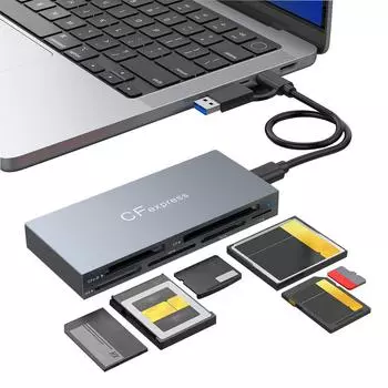 6 в 1 CFexpress Тип B/CF/XD/MS/SD/TF Кардридер Удобный Адаптер-концентратор для карт A