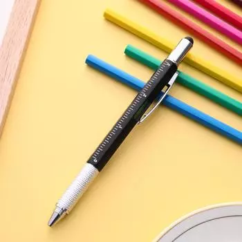 6 в 1 многофункциональная шариковая ручка отвертка емкостный сенсорный экран линейка