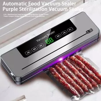 6-в-1 многофункциональная вакуумная упаковочная машина для пищевых продуктов Мощная мощность всасывания Компактный дизайн Простота