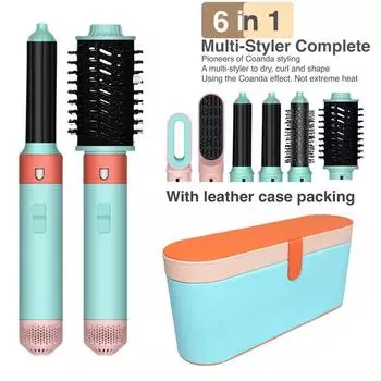 6 в 1 многофункциональный стайлер для волос щипцы для завивки профессиональный выпрямитель для волос щипцы для завивки фен салонный стайлер для волос инструмент EU Plug