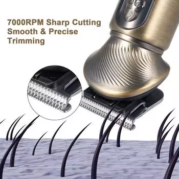 6-в-1 Мужская машинка для стрижки волос, электрический триммер для волос на теле, бритва для бороды, триммер для носа, набор для стрижки золотой