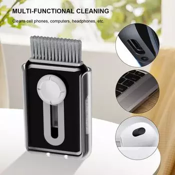 6-в-1 набор щеток для чистки компьютерной клавиатуры, чистка наушников, гарнитуры, iPad, инструменты для чистки телефонов, набор для чистки клавиш бежевый
