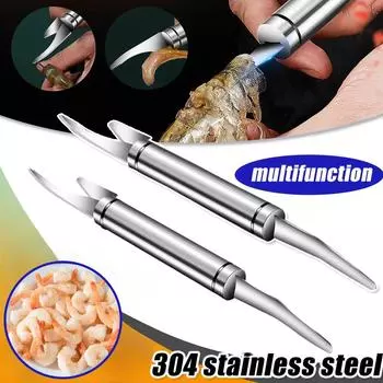 6 в 1 нож для чистки креветок, многофункциональный быстрый нож для чистки чешуи рыбы, нож для чистки креветок, кухонные принадлежности, кухонные принадлежности 1pcs