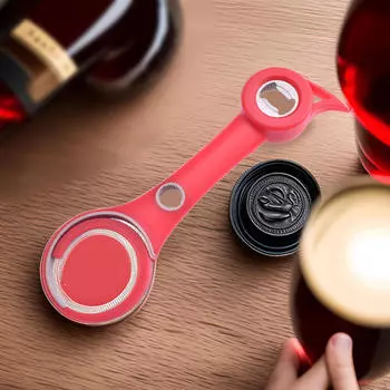 6 в 1 открывалка для пивных бутылок, легко открывающийся инструмент, банка для бара, ручная банка красный