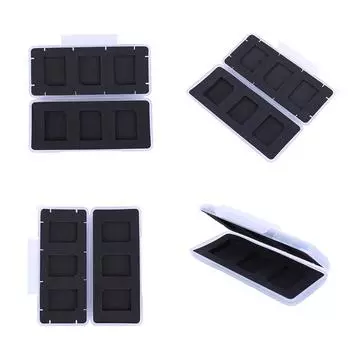 6 в 1 Прозрачный держатель для SD-карты, антистатический пенопластовый прозрачный мини-чехол для SD-карт памяти, портативный ящик для хранения