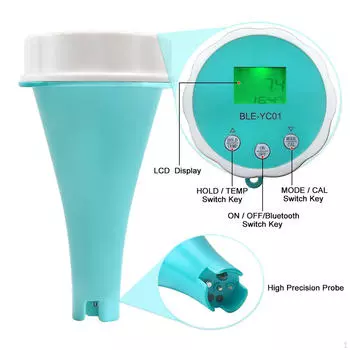 6 в 1 тестер качества воды измеритель температуры инструмент тестирования многофункциональный PH Tds EC Orp CL Temp для