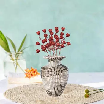 6 вариантов искусственных сердец для украшения Дня святого Валентина, цветочных композиций и ваз Pink Heart