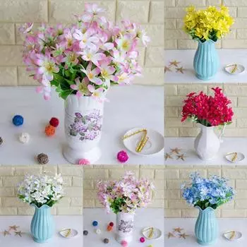 6 веток/1 шт. искусственный цветок Нарцисс моделирование офисное украшение для дома белый