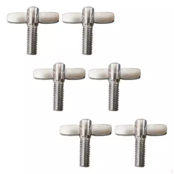 6 винтов с подставкой для тарелок, длина 20 мм, металлические быстросъемные детали ударных инструментов для барабана