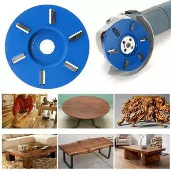 6-зубчатый диск для резьбы по дереву, гладкая и точная резьба, простая установка, многоцелевой диск для удаления пней, угловая шлифовальная машина, диск для резьбы по дереву 16mm Arc-shaped