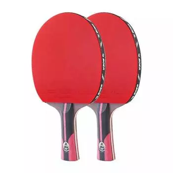 6-звездочная ракетка для настольного тенниса с сумкой, горизонтальная ручка Penhold, ракетка для пинг-понга, ракетка для пинг-понга для игроков среднего и продвинутого уровня