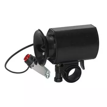 6 звуковых сигналов для велосипеда, электрический звуковой сигнал, сирена, колокольчик с комплектом крепления, черный #H1