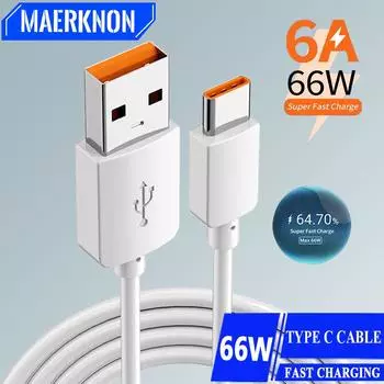 6A 66W Type C кабель Micro USB to Type C сверхбыстрая зарядка кабель передачи данных для Samsung Xiaomi Huawei 60 мобильный телефон шнур для зарядки 0.25m белый