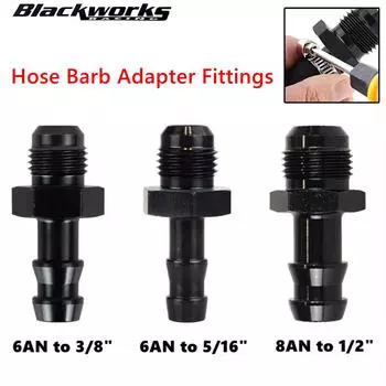 6AN адаптеры с раструбом на 3/8 фитинги для шланга алюминиевая топливная магистраль -8 AN наружная резьба на 1/2 нажимной штуцер 5/16“ детали адаптера