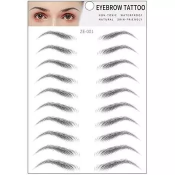 6D татуировка наклейка для бровей бионическая долговечная водонепроницаемая полупостоянная нашивка для бровей простая в использовании
