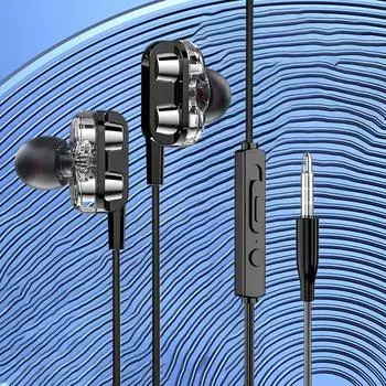 6D внутриканальные стереонаушники с высоким басом внутриканальные 3,5 мм проводные наушники металлический Hifi наушник с микрофоном для телефонов Xiaomi Samsung Huawei синий