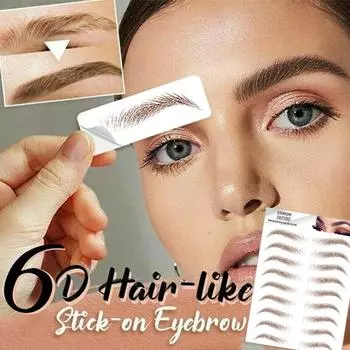 6D волосы, похожие на настоящие брови, уход за волосами, формирователь бровей, макияж, наклейка для бровей