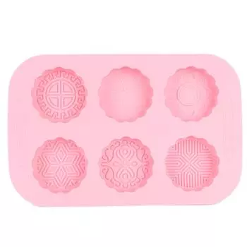 6Grid Mooncake силиконовая форма DIY выпечка мыла ручной работы форма для десерта кухонный инструмент